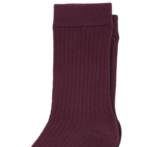 1 Paar Damen Socken mit Rippstruktur