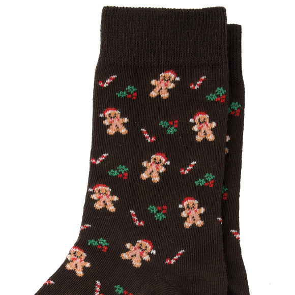 1 Paar Damen Weihnachtssocken mit Lebkuchen