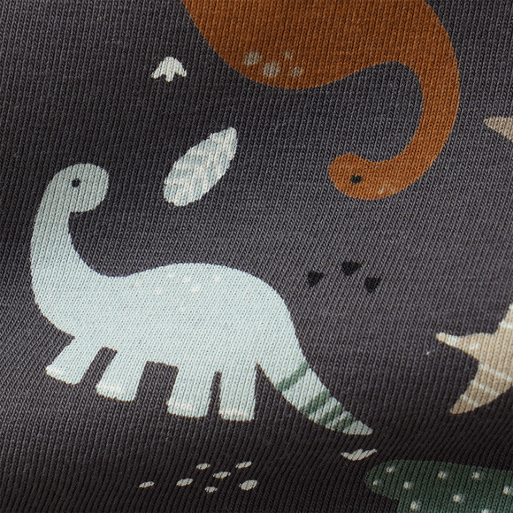 2 Jungen Unterhemden mit Dino-Motiven