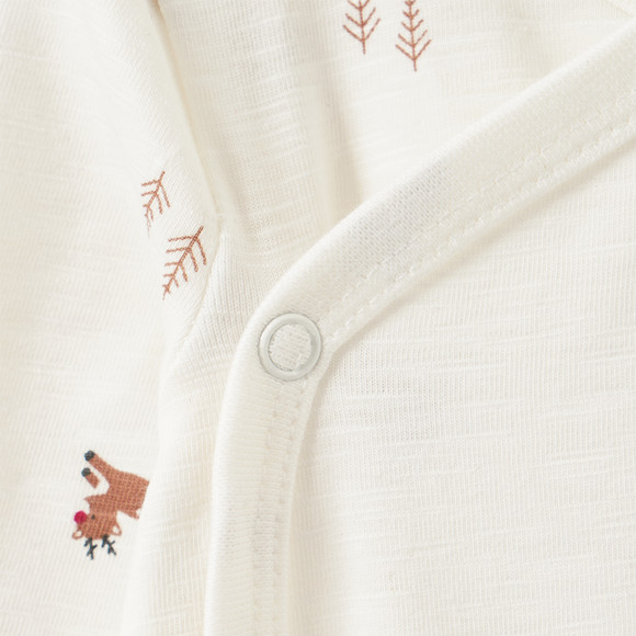Newborn Wickelbody mit Rentier-Motiven