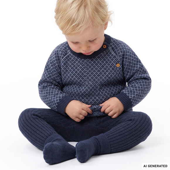 Baby Strickjacke mit Knopfleiste