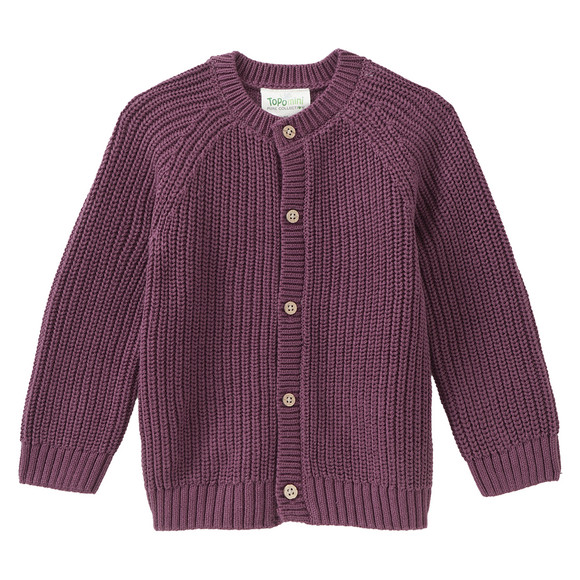 Baby Strickjacke mit Rippstruktur