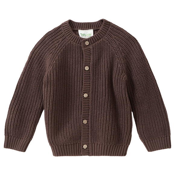 Baby Strickjacke mit Rippstruktur