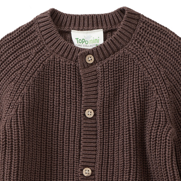 Baby Strickjacke mit Rippstruktur