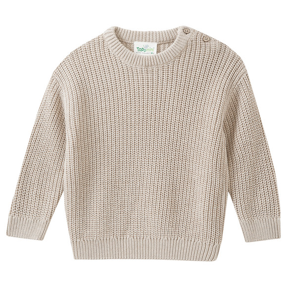 Baby Strickpullover mit Rippstruktur