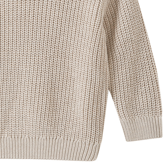 Baby Strickpullover mit Rippstruktur