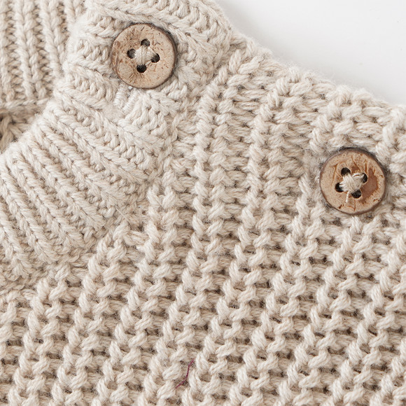 Baby Strickpullover mit Rippstruktur