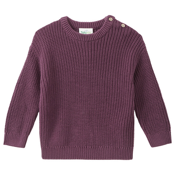 Baby Strickpullover mit Rippstruktur