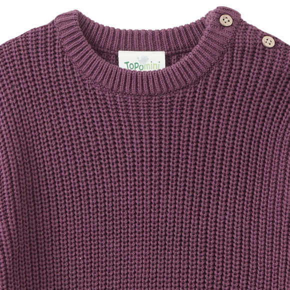 Baby Strickpullover mit Rippstruktur