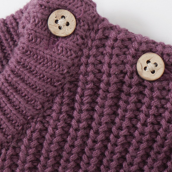 Baby Strickpullover mit Rippstruktur