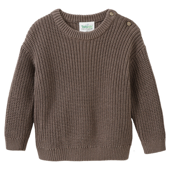 Baby Strickpullover mit Rippstruktur