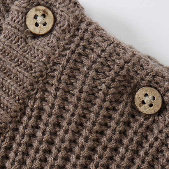 Baby Strickpullover mit Rippstruktur