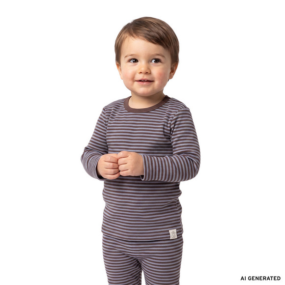 Baby Langarmshirt mit Rippstruktur