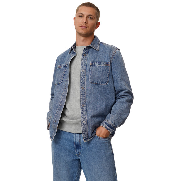 Herenjeanshemd van raw denim