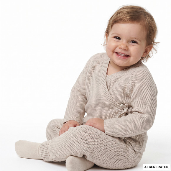 Baby Strickhose mit Schlupfbund