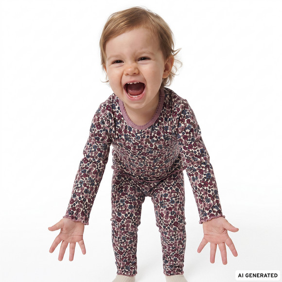 Baby Langarmshirt mit Rippstruktur