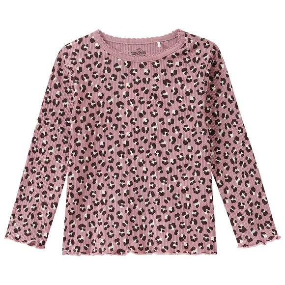 Baby Langarmshirt mit Rippstruktur