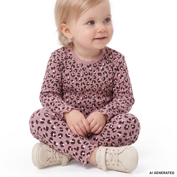 Baby Leggings mit Rippstruktur