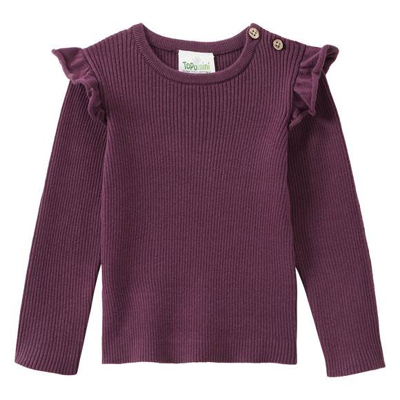 Baby Strickshirt mit Rippstruktur