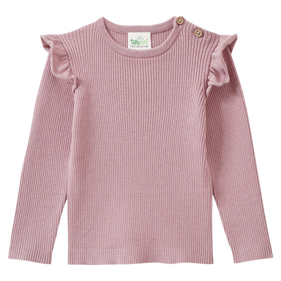 Baby Strickshirt mit Rippstruktur