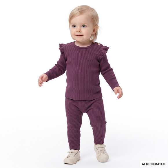 Baby Strickleggings mit Rippstruktur