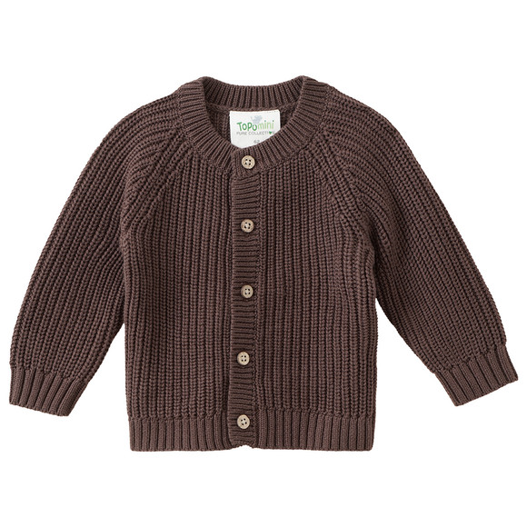 Newborn Strickjacke mit Rippstruktur