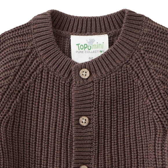 Newborn Strickjacke mit Rippstruktur