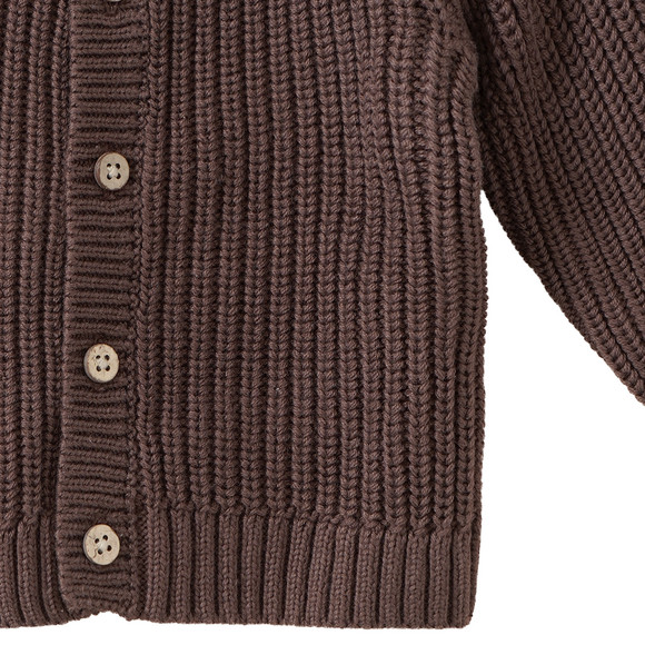 Newborn Strickjacke mit Rippstruktur