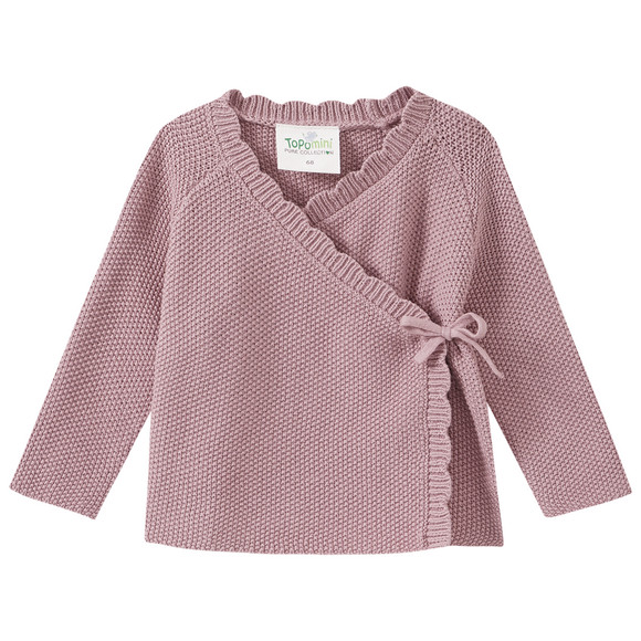 Newborn Strickjacke im Wickel-Design