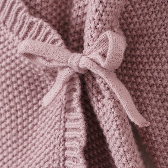 Newborn Strickjacke im Wickel-Design