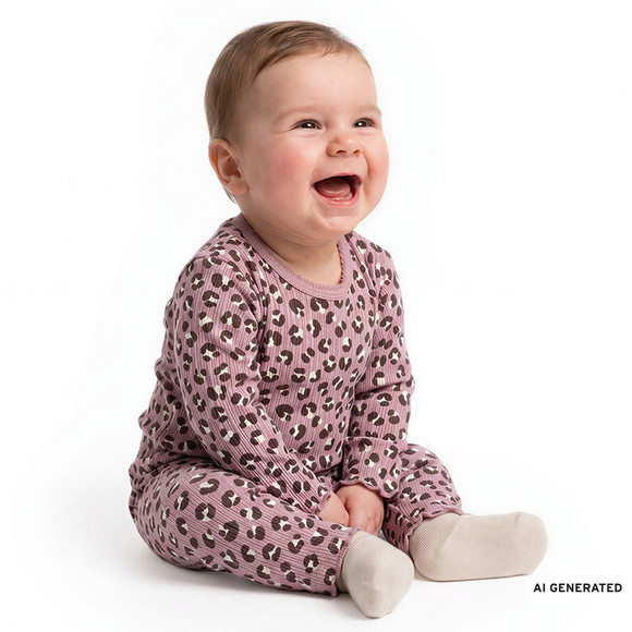 Newborn Leggings mit Rippstruktur