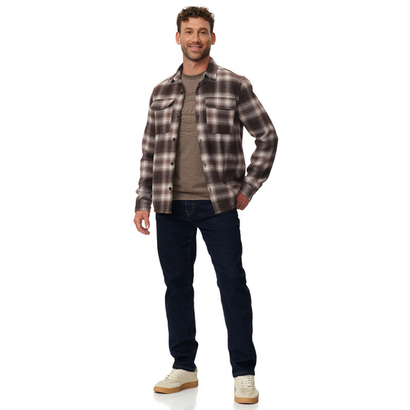 Herren Overshirt mit kariertem Design