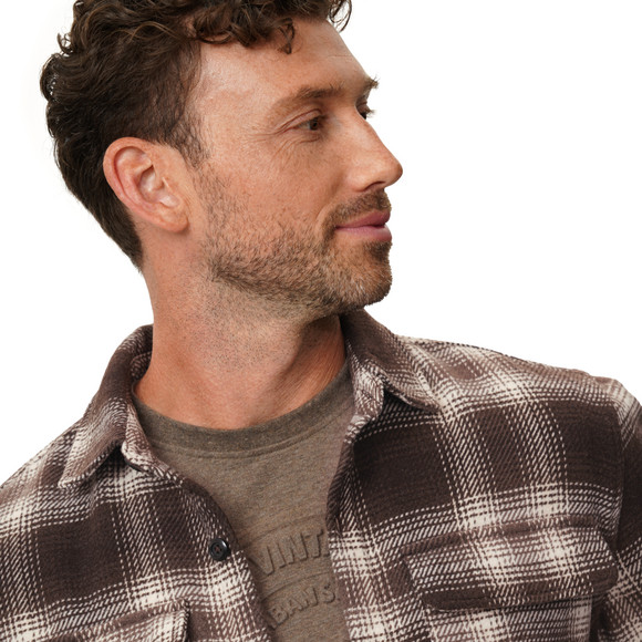 Herren Overshirt mit kariertem Design