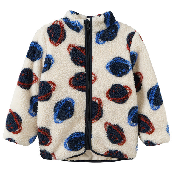 Jungen Teddyjacke mit Planeten-Motiven
