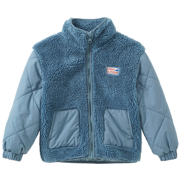 Jungen Teddyjacke mit Stepp-Details