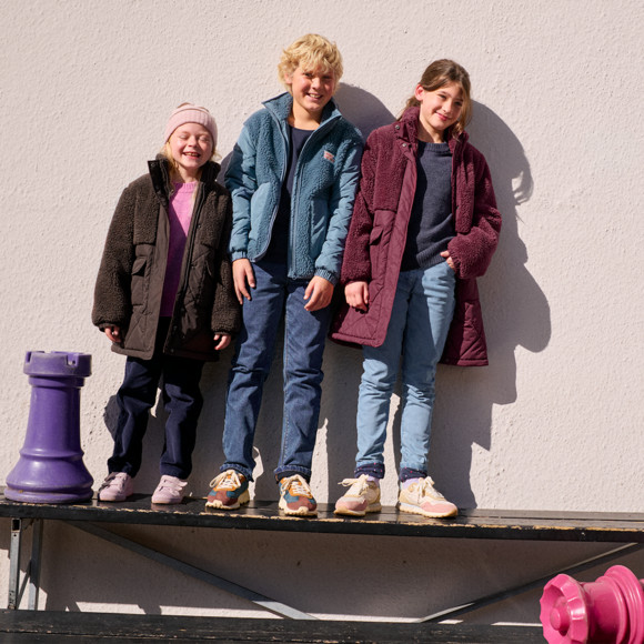 Mädchen Jacke mit Teddyplüsch
