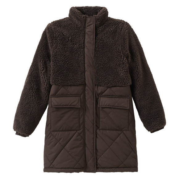 Mädchen Jacke mit Teddyplüsch