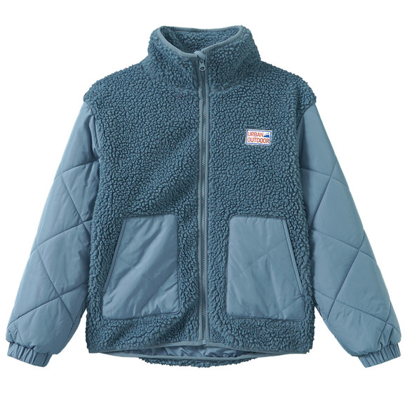 Jungen Teddyjacke mit Stepp-Details