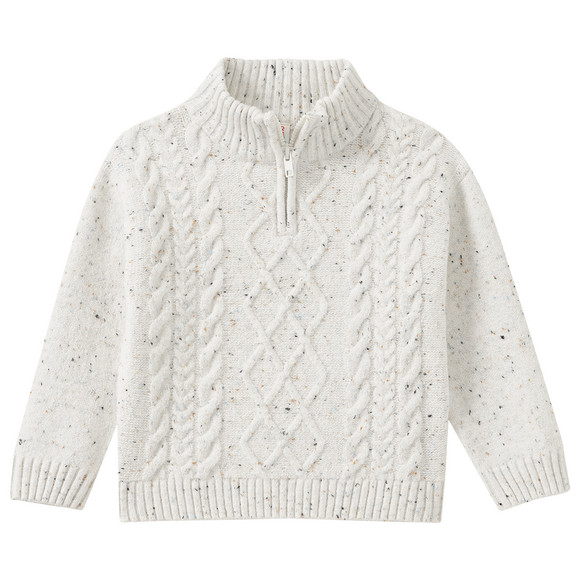 Jungen Strickpullover mit Stehkragen
