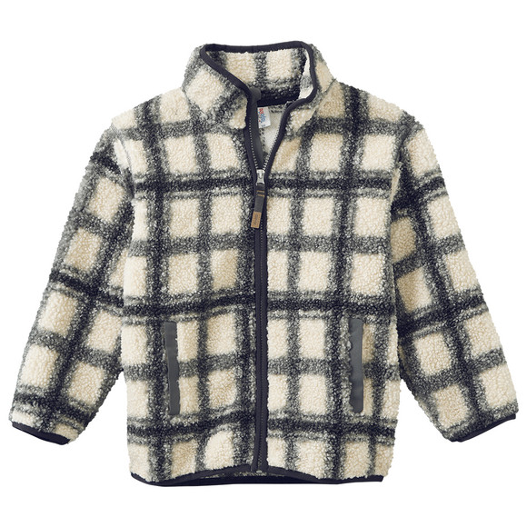 Jungen Teddyjacke im Karo-Look