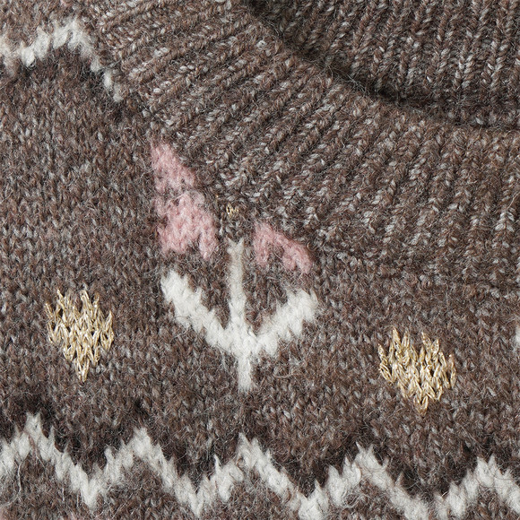 Mädchen Strickpullover mit Effektgarn