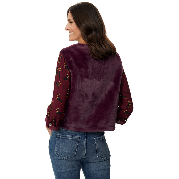 Damesvest met kunstbont