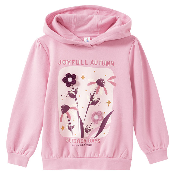 Mädchen Hoodie mit Blumen-Print