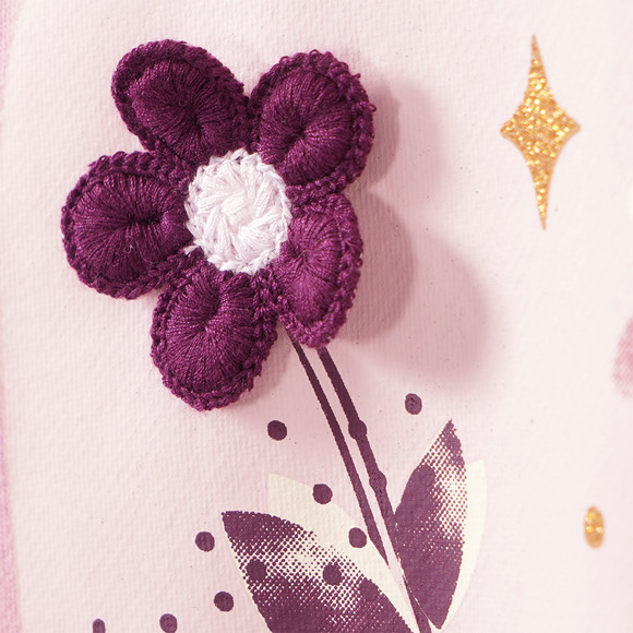 Mädchen Hoodie mit Blumen-Print