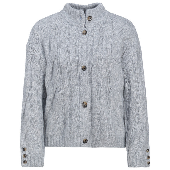 Damen Strickjacke mit Zopfmuster