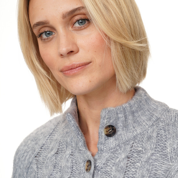 Damen Strickjacke mit Zopfmuster