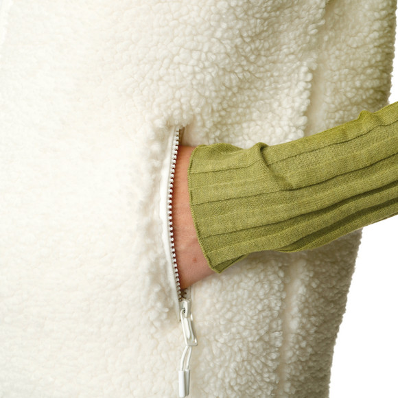 Damen Teddyweste mit Reißverschluss