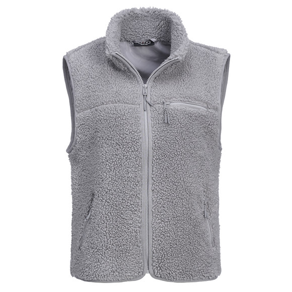 Damen Teddyweste mit Reißverschluss