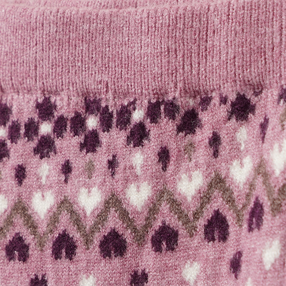 Mädchen Strickleggings mit Norwegermuster