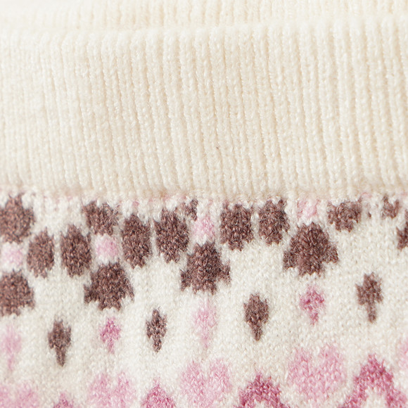 Mädchen Strickleggings mit Norwegermuster